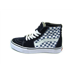 КЕДЫ VANS SK8-Hi checkerboard navy blue white